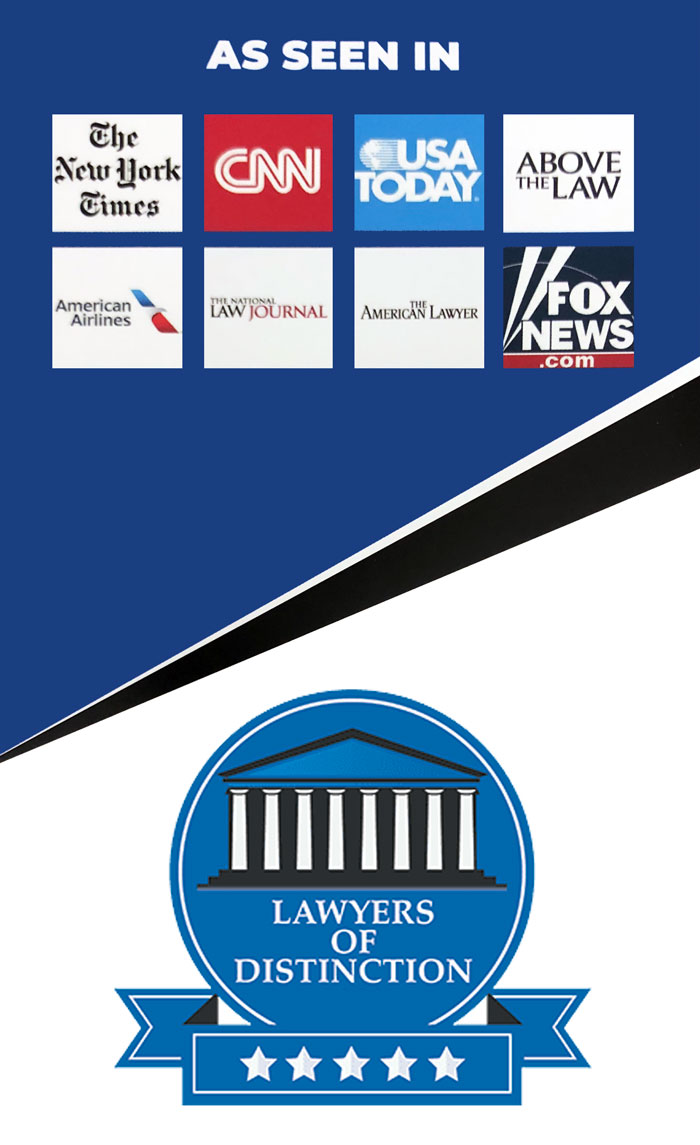 As Seen In The New York Times | CNN | USA Today | Above The Law | American Airlines | The National Law Journal | The American Lawyer | Fox News.com